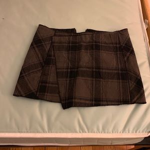 Free People plaid skirt